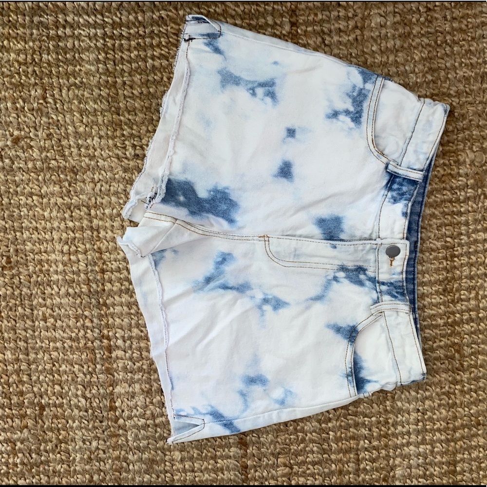 Acid wash Jean shorts